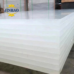Plaques acryliques importées d'usine JINBAO, verre haute brillance givré rose à blanc, 4 pieds x 6 pieds, 2,5 mm 3,5 mm, anti-rayures, pour aquarium. - Product Image 2