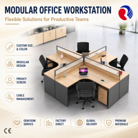 Bureau d'angle en bois moderne en forme de L avec tiroirs pour cadre dirigeant, mobilier de bureau à domicile