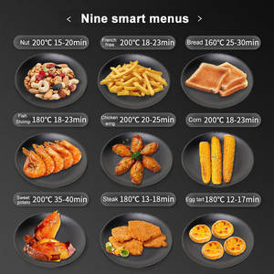 En Stock, electrodomésticos de cocina para el hogar, horno freidora eléctrica sin aceite, 8L, 10L, 15L, freidora de aire digital inteligente, máquina freidora de aire - Product Image 6