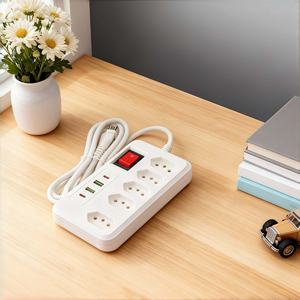 Multiprise standard brésilienne - 5 prises CA + 2 ports USB (charge rapide), rallonge <span class=keywords><strong>de</strong></span> prise conforme NBR 14136 avec interrupteur marche/arrêt - Product Image 5