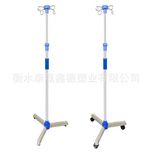 Soporte de infusión de acero inoxidable, móvil y telescópico, altura ajustable, venta directa de fábrica, en stock. - Product Image 1