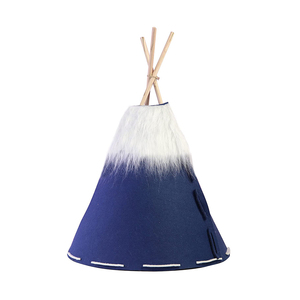 शंकु पोर्टेबल पिल्ला मीठे बिस्तर छोटे कुत्तों या बिल्लियों के लिए नीले बिल्ली पालतू जानवर टेपेई तम्बू - Product Image 6