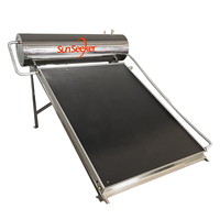 Panneau de chauffe-eau solaire en acier inoxydable écologique industriel à plaque plate hybride personnalisé en gros