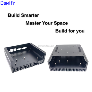 Boîtier PC embarqué sans ventilateur en alliage d'aluminium 6063 personnalisé Domify, châssis industriel, carte mère <span class=keywords><strong>SBC</strong></span> 3,5 pouces, conception ODM OEM, logo couleur - Product Image 4