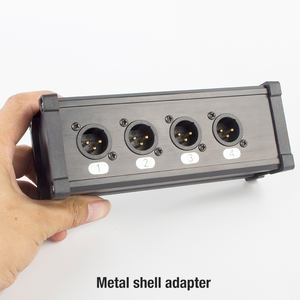 Adaptateur <span class=keywords><strong>audio</strong></span> DMX SNA106 Yinyu RJ45 vers 4 XLR mâle, boîtier en aluminium pour éclairage de scène et <span class=keywords><strong>studio</strong></span> - Product Image 3