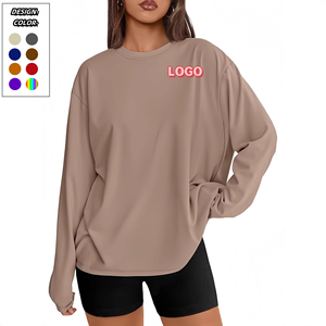 <strong>Womens</strong> Oversized Long Sleeve T-<strong>Shirts</strong> 2026 Basic Crewneck O-Neck Tee Fall Tops Casual Essential Workout Y2K Clothes - Product Image 6