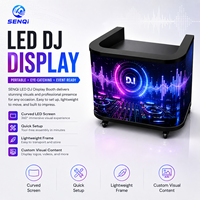 Écran d'affichage LED P2.5 pour cabine DJ, écran LED incurvé pour table de DJ, panneau vidéo LED pour boîte de nuit, bar, fête, événement