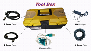 73mm ống kính kép 12 inch Màn hình HD 200m Hướng dẫn sử dụng tời sâu giếng khoan kiểm tra máy ảnh trong nhà ngoài trời tầm nhìn ban đêm CMOS cảm biến - Product Image 6