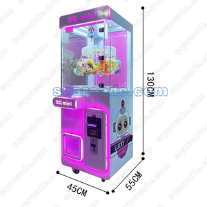 Máquina de garra de estilo pato amarillo que funciona con monedas para patio interior con luces LED <span class=keywords><strong>Arcade</strong></span> Toy Grabber Game Prize Clip Game Machine - Product Image 3