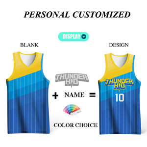 Maillots de basket-ball réversibles personnalisés OEM, sublimation, respirants, ensembles d'uniformes de basket-ball imprimés - Product Image 3