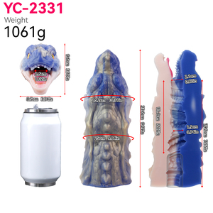 Bomba de masturbación de fantasía Dragon Princess para hombre, dispositivo de orgasmo de silicona con succión de pene monstruoso, vagina de bolsillo de un solo canal con forma de animal. - Product Image 6