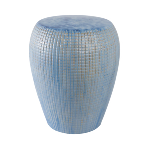 Sgabello da Giardino Decorativo con Motivo a Griglia, Arredo per Interni ed Esterni - Product Image 1