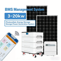 Système de stockage d'énergie à batterie empilable avec indicateurs de statut et base à roulettes pour usage domestique