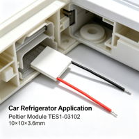 Module de réfrigération thermoélectrique Peltier TEC TES1-03102 10x10x3.6mm, module de réfrigération semi-conducteur 3V 2A 3.8W