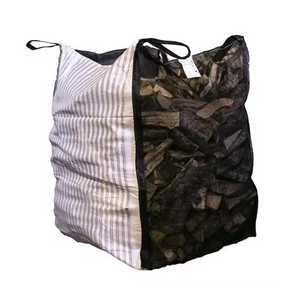 HESHENG 1500L White PP Jumbo Flat Firewood <strong>Bag</strong> 5:1 Top Woven Breathable Big Bulk <strong>Bags</strong> Ventilated Storage 1000kg - Product Image 6