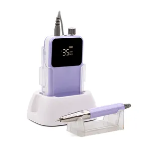 Venda quente Pedicure Manicure Set recarregável sem fio portátil Salon Brushless Nail Drill Machine 35000rpm Ferramenta Profissional Prego - Product Image 1