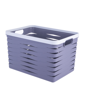 2023 Organizer Bins Woven Baskets Toy Boxes Rectangle Stackable Plastic Storage Basket