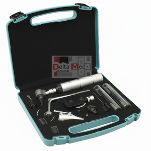 Delta Professional Stainless Steel and Plastic <b>Otoscope</b> with LED Fiber Optic Brass Material for Surgical Instruments - Product Image 1
