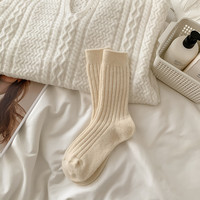 Chaussettes pour femmes Advance Pre Stock, chaussettes d'hiver extra chaudes, en coton épais côtelé, doublées de polaire, mi-mollet