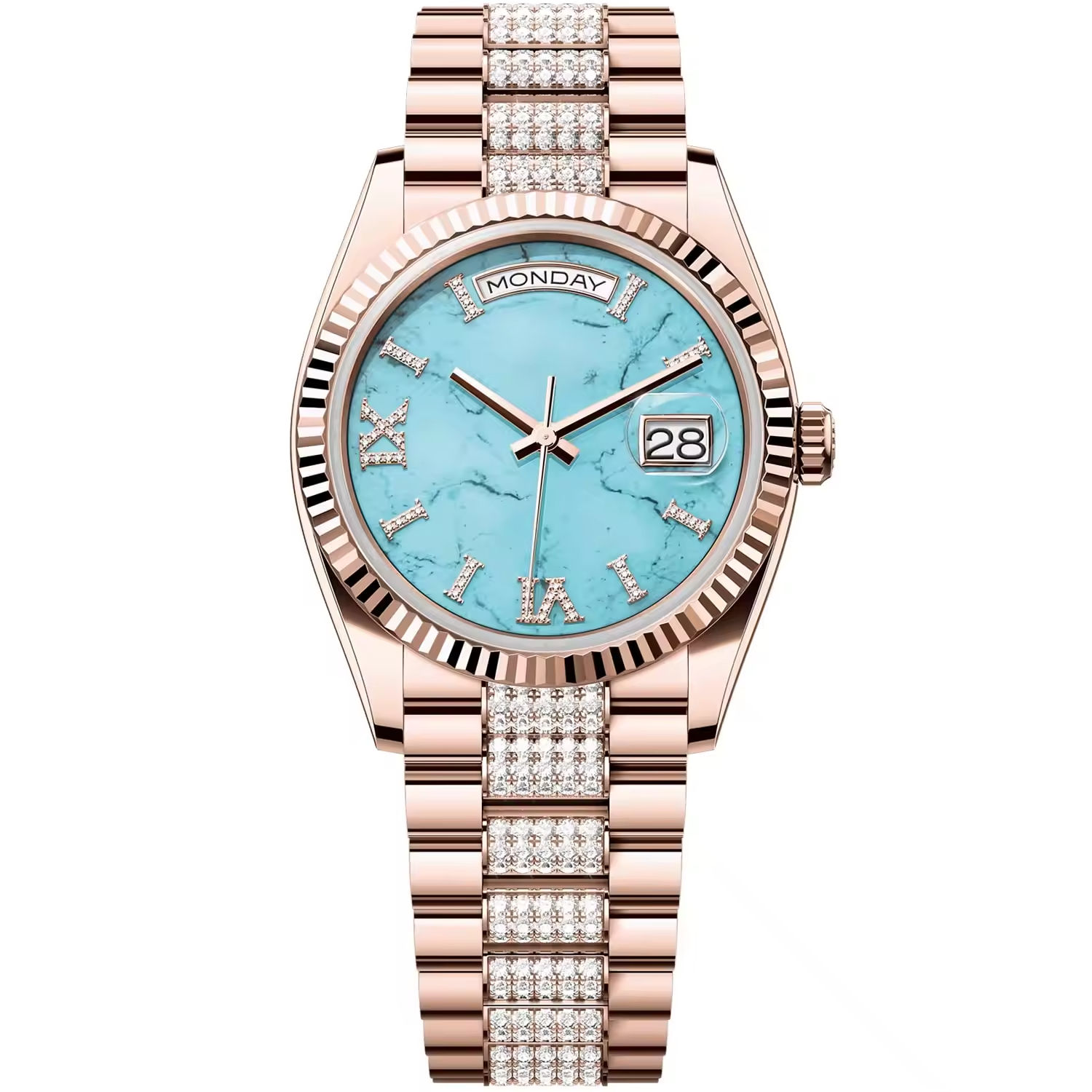 Rose Gold CZ Stone C