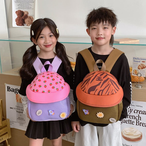 Zaino per bambini a forma di cappello per bambini da 1 a 4 anni, borsa leggera per bambini con protezione solare in rete traspirante per uso quotidiano in <span class=keywords><strong>asilo</strong></span> - Product Image 4