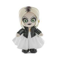 Peluche personnalisée avec logo, Chucky et Tiffany, poupée en peluche Chucky Bride, jouet en peluche d'Halloween, dessin animé effrayant, coussin doux en gros