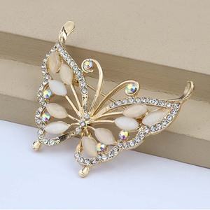 Broche de Moda Femenina de Alta Gama, Forma de Mariposa, Aleación de Zinc, Cristal, Accesorio para Fiesta - Product Image 4