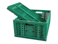 Caisse de stockage et de transport pliable en plastique robuste pour fruits et légumes
