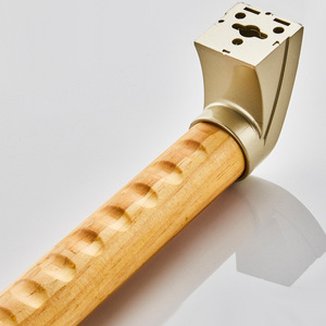 Barras de apoyo de madera maciza montadas en la pared, antideslizantes, capacidad de 300 lb, diseño moderno, pasamanos de seguridad para baño para personas mayores - Product Image 2