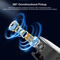 Microphone Lavalier Sans Fil Double PULUZ Pro avec Réduction de Bruit ENC pour Téléphone Type-C, Karaoké, Diffusion en Direct et Vidéo