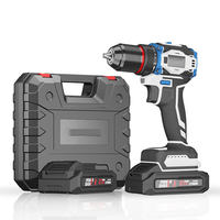 Ensemble de perceuse électrique au lithium 21V, perceuse à main sans balais, tournevis électrique 60Nm, multifonctionnel, rechargeable 60Nm