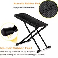 Repose-pieds réglable pour pédicure avec pédale en caoutchouc antidérapante Repose-pieds de beauté pour le soin des ongles des orteils Fournitures pour ongles