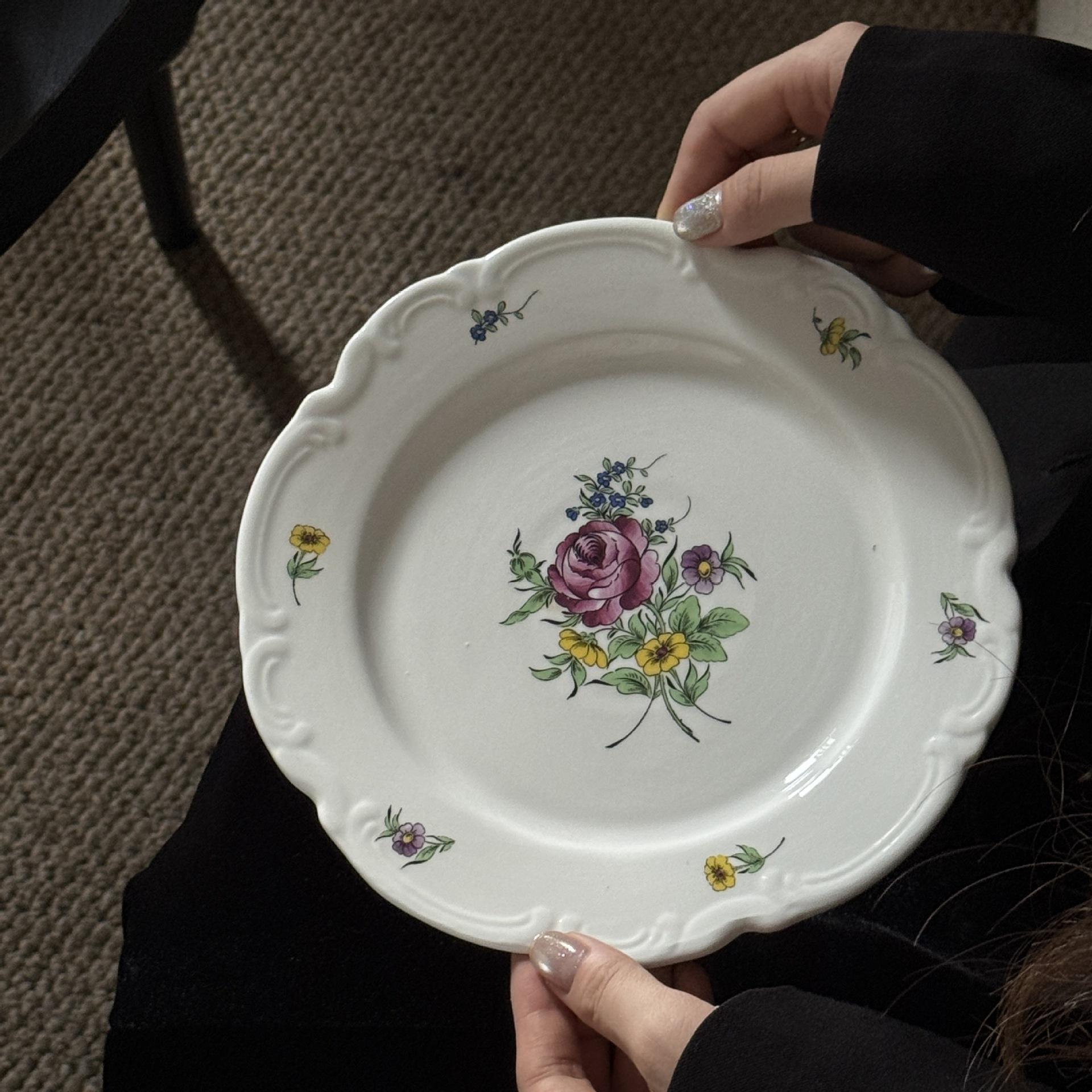Flower Dance Plate, 8 inches