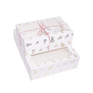 Caja de Embalaje para Postres, Integrada, Creativa, Transparente, Reciclable, Personalizable, de Calidad Alimentaria, Caja de Papel para Pastel de Queso - Product Image 5
