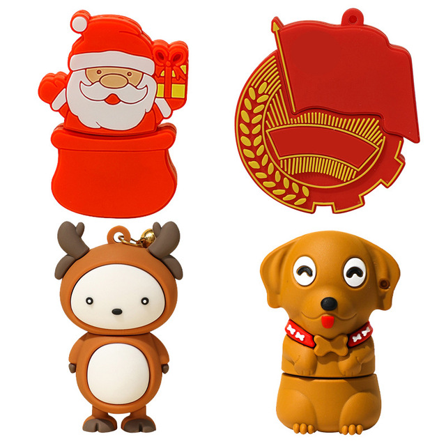 Personalize your creative 3D shape logo 8Gb, 32Gb, 64Gb 2.0 3.0 PVC cartoon pen drive PenDrive memory stick custom USB disk