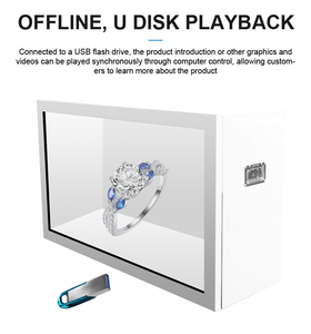 Nuevo Diseño de Reproductor Multimedia para Señalización Digital en Ventanas, Pantalla LCD Transparente de 32 Pulgadas para Publicidad en Interiores, SK-32TS - Product Image 5