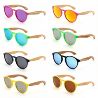 Evergreen Model Girly and Boyish Kids Gafas de sol con UV400, patillas ligeras de madera de bambú para salidas familiares