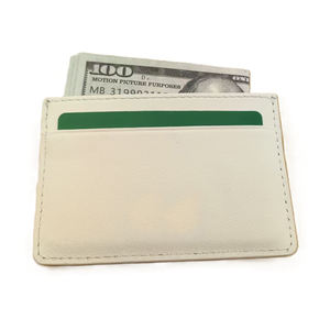 Porte-cartes de crédit gaufré pour femme, porte-cartes <span class=keywords><strong>blanc</strong></span>, portefeuille fin, portefeuille personnalisé en cuir de vachette véritable avec motif lion gaufré pour femme - Product Image 6