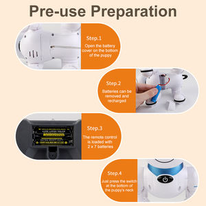 Programável Inteligente e Dança Robot Toy Mini Pet Dog Robô de Controle Remoto com Som e LED Eyes RC Dog Brinquedos Para Crianças - Product Image 6