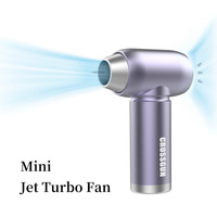 Mini ventilateur turbo sans fil rechargeable portable, sèche-cheveux, souffleur de feuilles, puissant collecteur de poussière, outils de barbecue, petit ventilateur souffleur