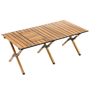 BISINNA <b>Outdoor</b> Camping <b>Table</b> Chair Set Aluminum Alloy Collapsible Picnic Barbecue Rectangular 87x59.5x44cm - Product Image 5