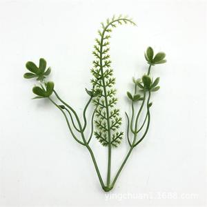 อุปกรณ์ตกแต่งพืชน้ำ พลาสติกสีเขียวขนาด 14 ซม. สำหรับตกแต่งตู้ปลา - Product Image 5