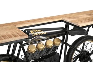 Mesa de Bar de la Mejor Calidad, Colección Iron/WD Cycle, Acabado Negro/Mango Ar, Material de Metal/Madera de Mango, Precio al por Mayor - Product Image 4