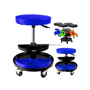 Mecánico ajustable, silla enredadera rodante, reparación de vehículos de motocicleta, <span class=keywords><strong>taburete</strong></span> redondo rodante, banco de trabajo, Banco de garaje, asiento organizador - Product Image 2