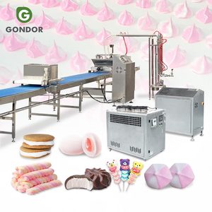 Marshmallow Roll <b>Cotton</b> <b>Candy</b> Industrial Semi Full Automatic Equipment Make <b>Machine</b> Product Line for <b>Candy</b> - Product Image 1