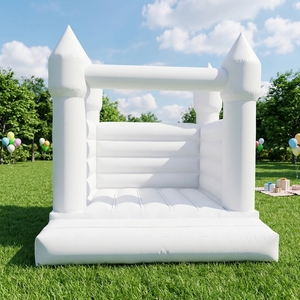 Château gonflable commercial de haute qualité 3x3m blanc pour mariage, idéal pour les événements - Product Image 1
