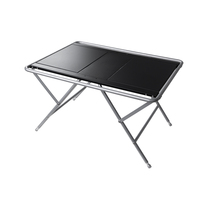 Table pliante en aluminium à hauteur réglable, portable, imperméable, pour le camping en plein air, pique-nique, mobilier OEM ODM