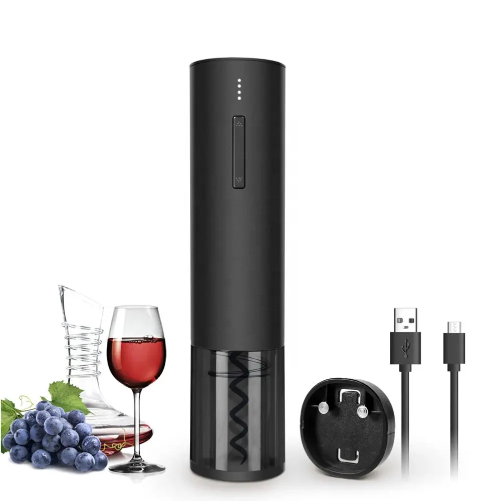 Removedor De Cortiça Recarregável USB Abridor De Garrafa De Vinho Abridor De Vinho Automático Elétrico Saca-rolhas