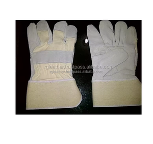 Gants de travail multifonctionnels pour hommes, chauffeurs de camion, extérieur, cuir de vache fendu, caoutchouc durable, anti-coupure, anti-impact, caractéristiques de sécurité - Product Image 2