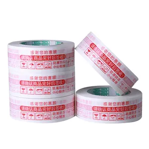 Custom Bopp Packing Tape Pack Tape Bopp Colored Parcel Plastic Transparent Sellotape Strong Adhesive